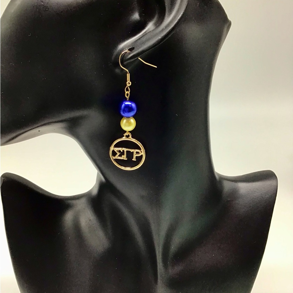 Sigma Gamma Rho Dangle Earrings - Picture 3 of 6